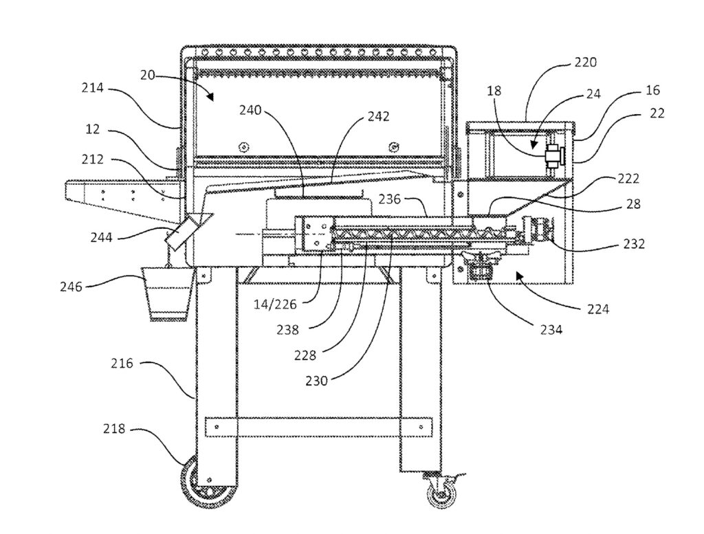 Blackstone Pellet Shaker Patent Image