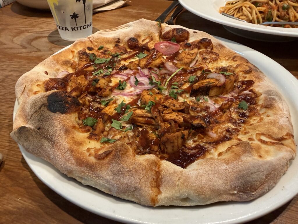 CPK BBQ Chicken Pizza