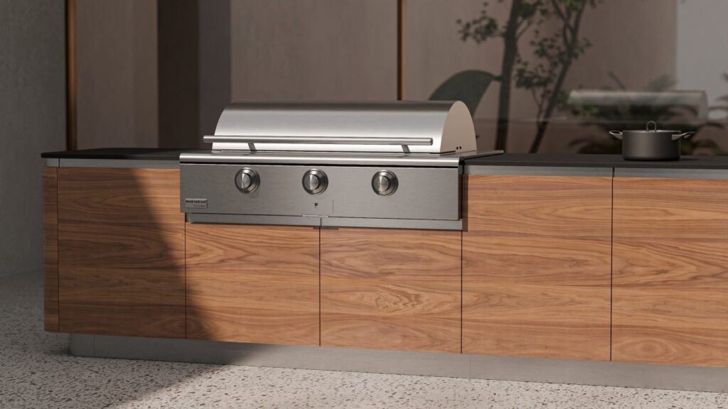 Danver Ascento Outdoor Kitchen Walnut Finish
